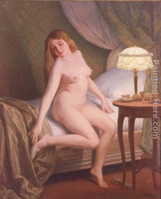 Naked Beauty painting - Jules Scalbert Naked Beauty art painting